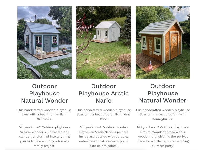 website content